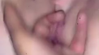 Fingering pink pussy