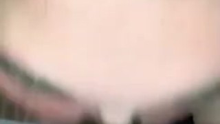 Girl with glasses sucking off a toy