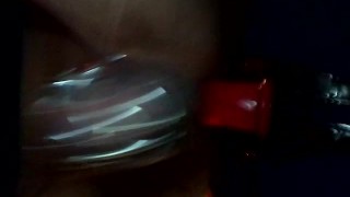 Sissy in chastity pegged by misstress 