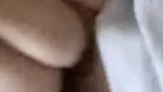 Playing with my wet tight pink pussy 