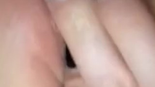 Chubby girl getting herself off