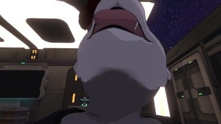 Space Raccoon Butt Invasion - POV Furry Sex