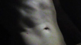 Showing My Freshly Cummed Abs & Torso In The Dark [This Morning; 08/01/2020]