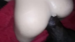 Sissy fucks her toy