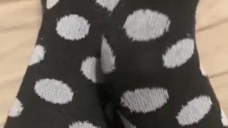 Teen Showing off Cute Socks