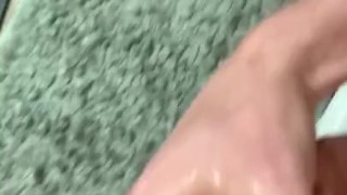 Beating my 18 year old white dick (cum shot)