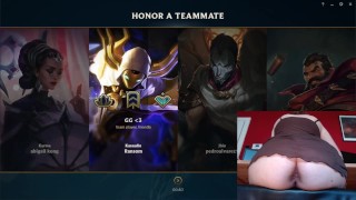 I show my stretched butthole while I play League of Legends #17 Luna