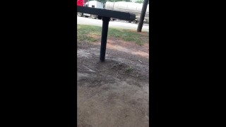Rest stop masturbation