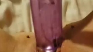 cumming on my dildo 