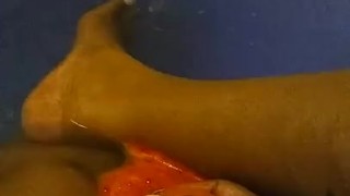 Bath time Foot Fetish