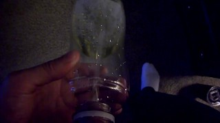 Pissing in a water bottle during a meeting