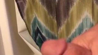 Stroking cock