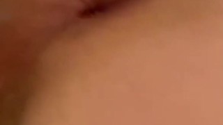 Cum drips out of 20 YO ass