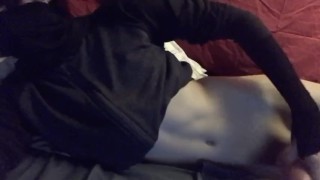 Little Femboy Twink Jerks into his toy while staring into your soul