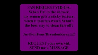 FAN REQUEST: Candid Sex Ed for Adults-QA, semen & water