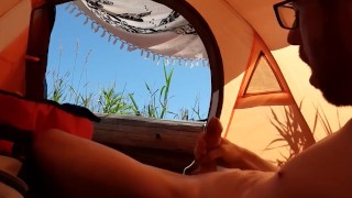 Dirty Talk in Tent, Big Load/Orgasm