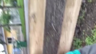 Big dick black guy walking 