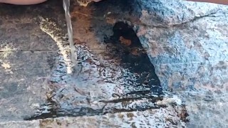 MILF Public Pissing in Bikini