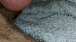 playing my balls and small dick