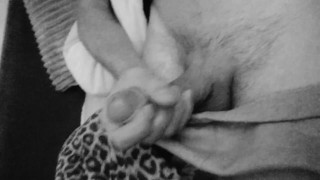 Playing with my hard cock