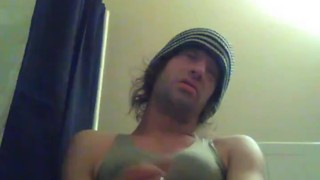 Rubbing My Soles With My Cum After Stuffing My Asshole On My Toilet