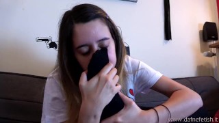Susy smelling her own feet TRAILER