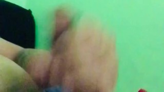 Jerking my big dick because im horny