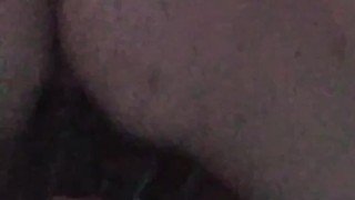 Double stuff my ass with two 9 inch dildos