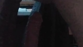 Double stuff my ass with two 9 inch dildos