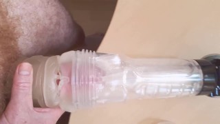 Testing transparent vaginas with suction cups