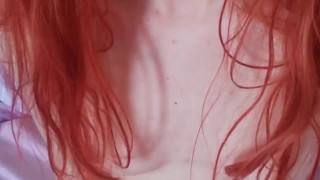 This cute redhead is begging for a facecum