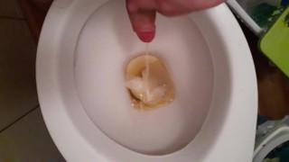 Peeing in the toilet