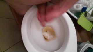Peeing in the toilet