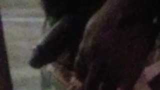 Gay Black Guys in Parking Garage 