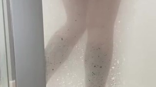 Perverted step son films me showering 
