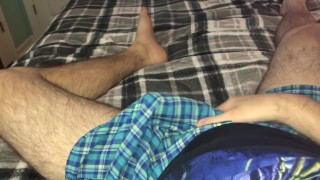 Up close cumshot felt so good I was thrusting my cock in the air 