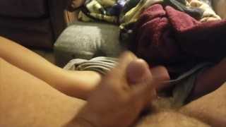 Bear Stroking Thick Cock