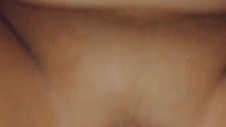 Chubby girl pisses && plays with her tits