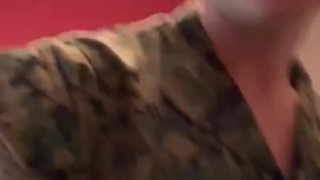 military teen fingering with cumshot