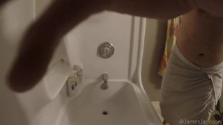 Guy In Towel Wets Himself