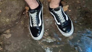 Wetting my Jeans Shorts in the Forest and Taking a Dip