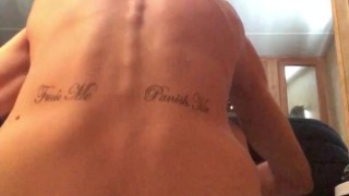 Big dildo ass workout