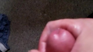 Cumshot with girlfriend watching 