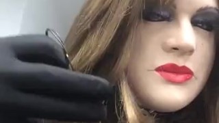 Linda the MILF (female mask, trans, crossdressing, transformation, legs, pantyhose)