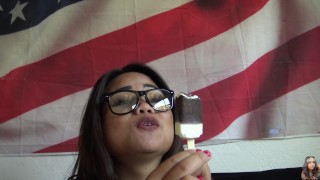Deaf Philipino Filipino Asl eating ice cream like a cock