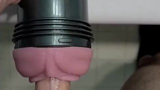 GIRTHYYYYGARYYY Destroys Fleshlight Til His Big Thick Cock Cums!!!