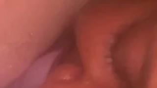 POV of sexy black man eating bbw pussy