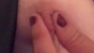 Leather Babe Masturbation