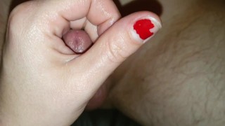 Letting sissy hubby out of cage, no cum :)