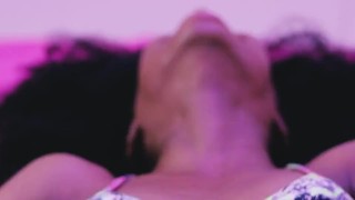 Brunette Latina girl does excited yoga